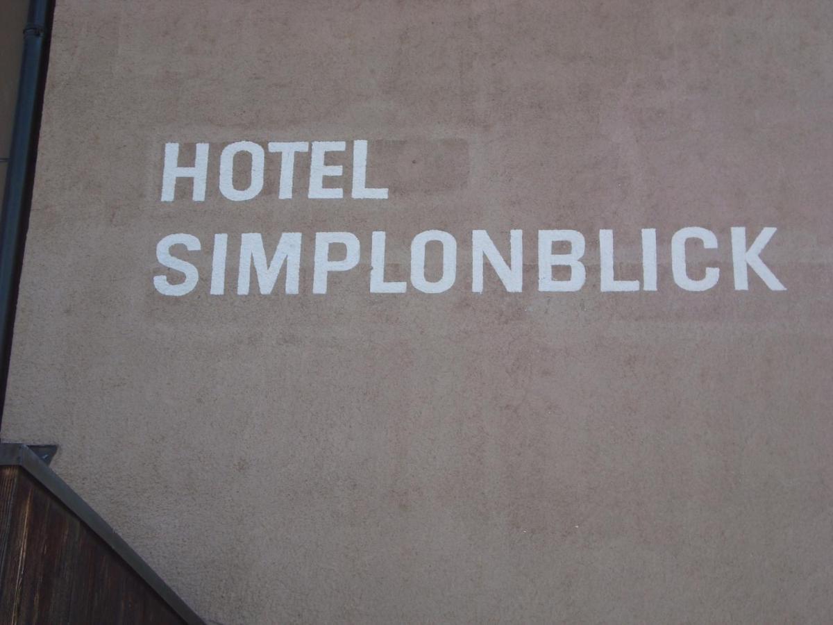 Hotel Simplon-Blick Exterior foto